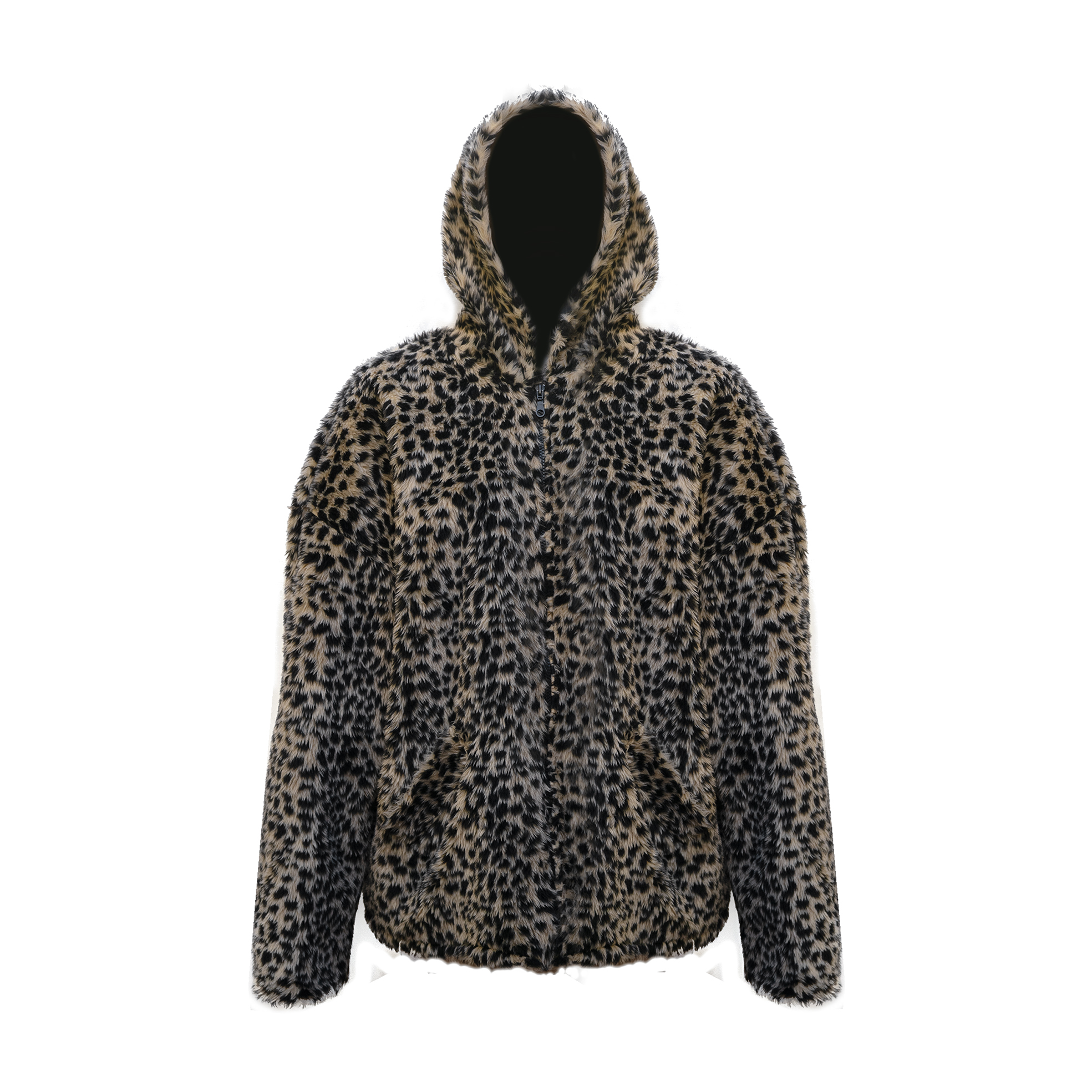 Campera de peluche leopardo