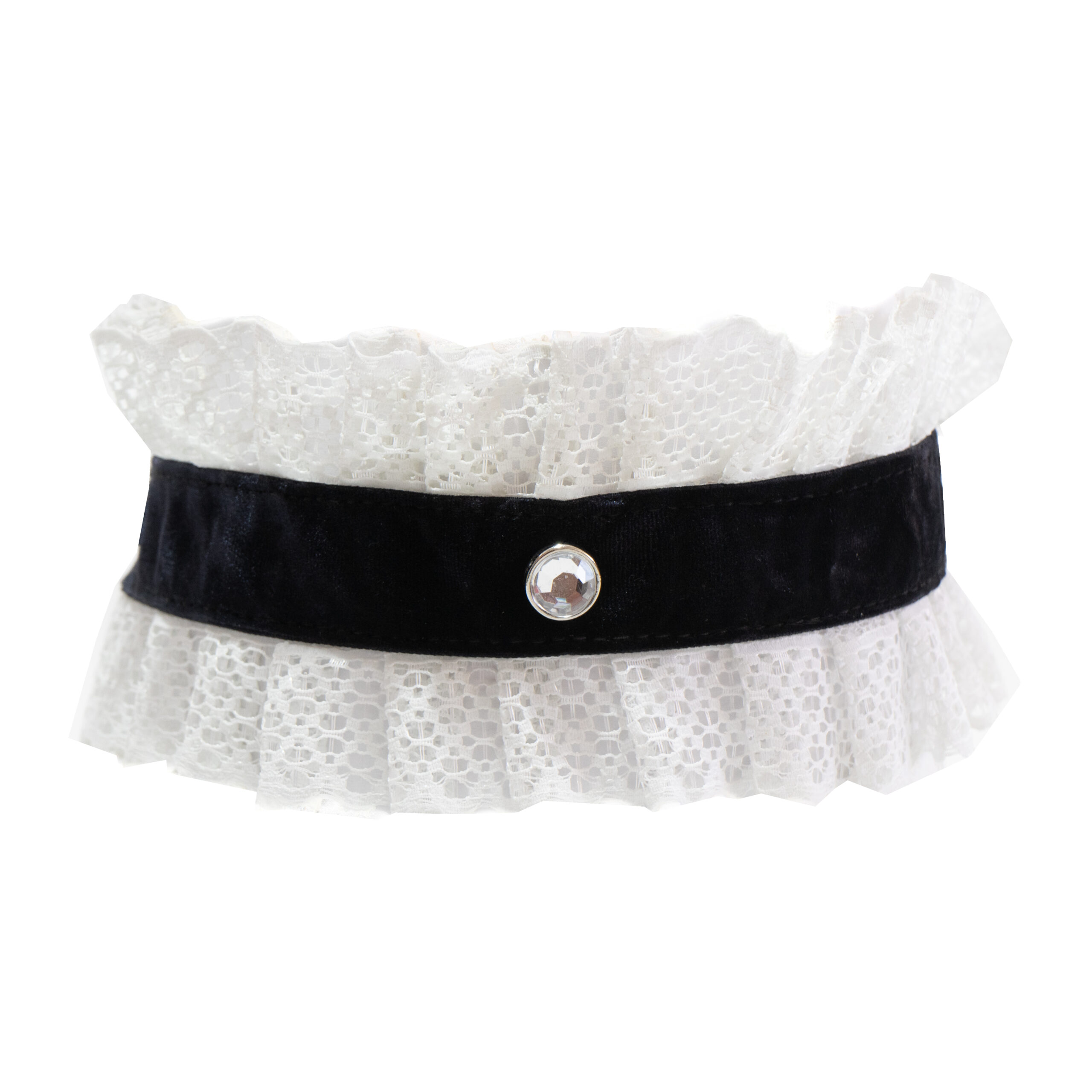 Choker de terciopelo y puntilla